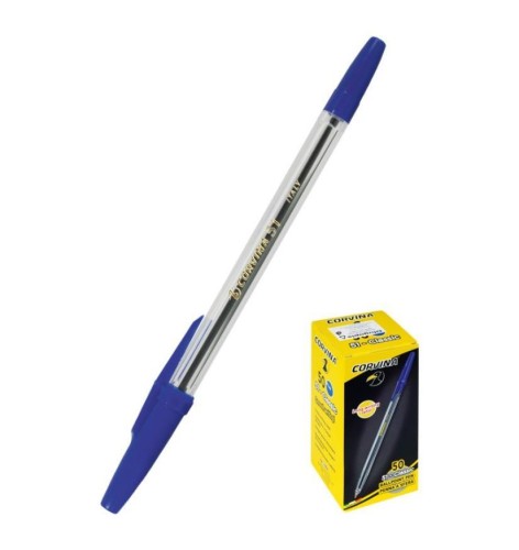 Długopis Corvina 1,0 niebieski (50szt), Carioca