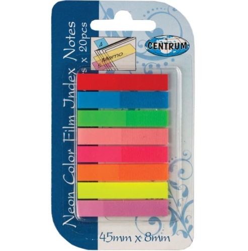 Zakładki indeksujące 45x8mm 20K. 83504, Centrum
