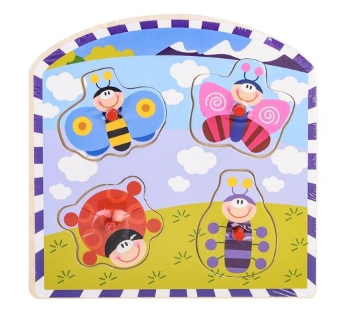 Układanka w ramce - łąka, Daffi