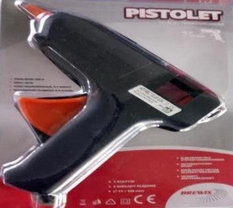 Pistolet do kleju termotopliwego moc 40W, Brewis