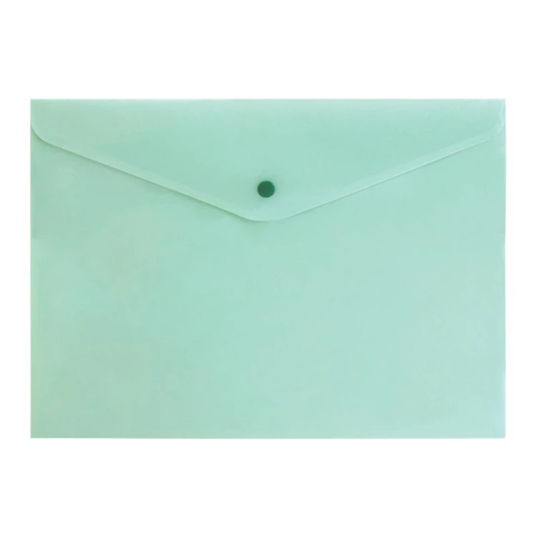 Teczka A4 zamykane na zatrzak pastel zielony