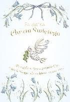 Karnet A5 Chrzest - Gołąbek w kwiatach dla chłopie