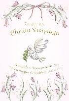 Karnet A5 Chrzest - Gołąbek w kwiatach dziewczynka