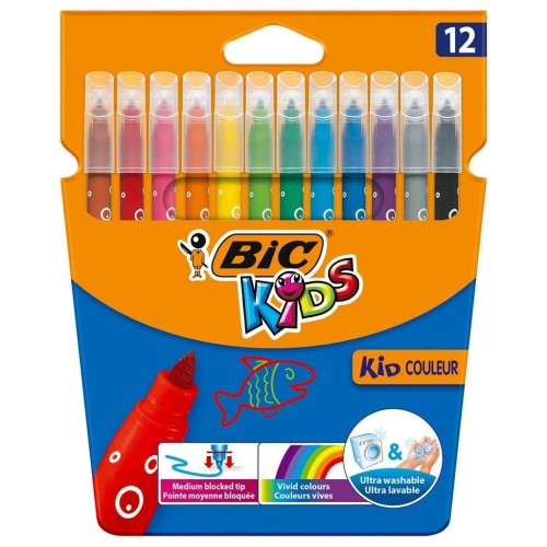 Flamastry Kids Couleur 12 kolorów BIC, BIC