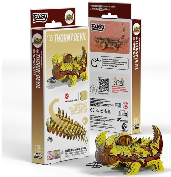 Diabeł kolczasty Eugy. Eko Ukladanka 3D, Eugy