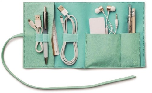 Magnetyczny organizer do kabli podróżny miętowy