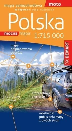 Polska mapa samochodowa 1:715 000, praca zbiorowa