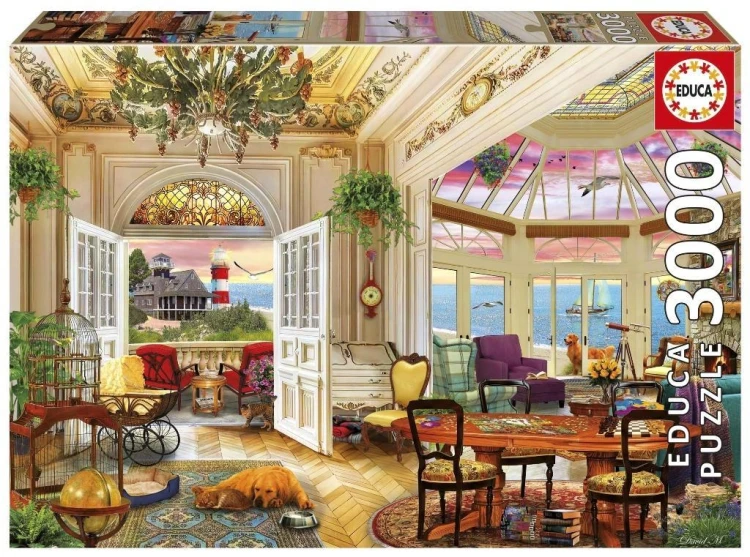 Puzzle 3000 Życie nad morzem, Educa