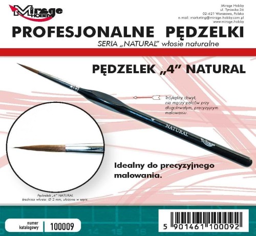 Pędzelek natural 4, Mirage Hobby