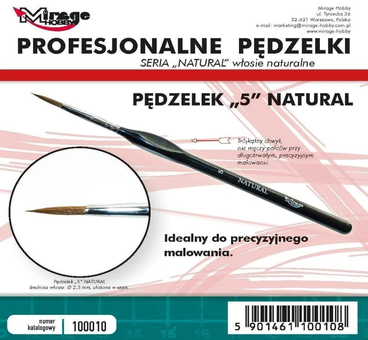 Pędzelek natural 5, Mirage Hobby