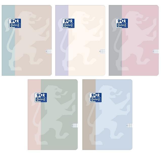 Zeszyt B5/96K kratka B-light (5szt) OXFORD, Oxford