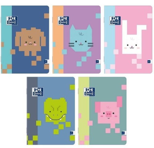 Zeszyt A5/16K kratka Zoo Blocks (10szt) OXFORD