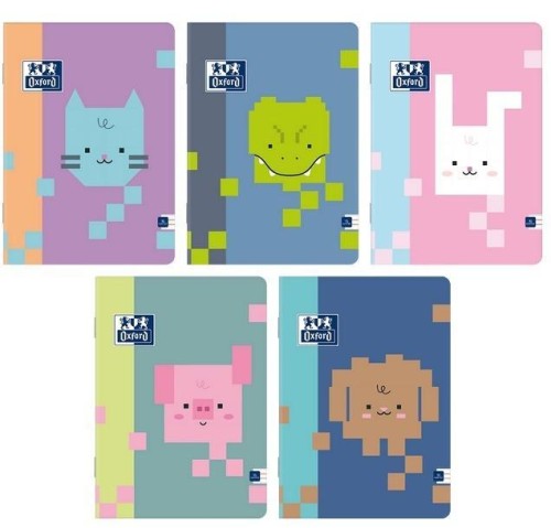 Zeszyt A5/16K linia Zoo Blocks (10szt) OXFORD