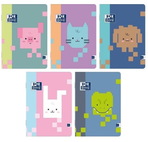 Zeszyt A5/32K linia Zoo Blocks (10szt) OXFORD