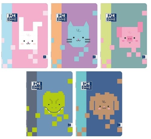 Zeszyt A4/32K kratka Zoo Blocks (10szt) OXFORD