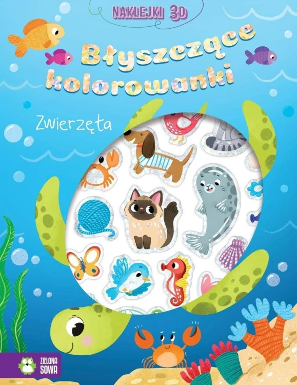 Błyszczące kolorowanki. Zwierzęta, Natalia Berlik