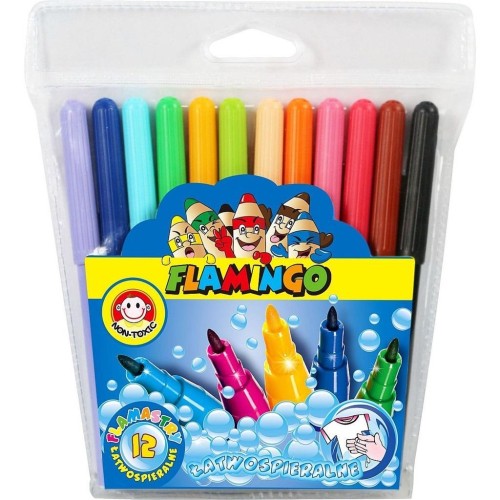 Flamastry spieralne 12 kolorów, Titanum