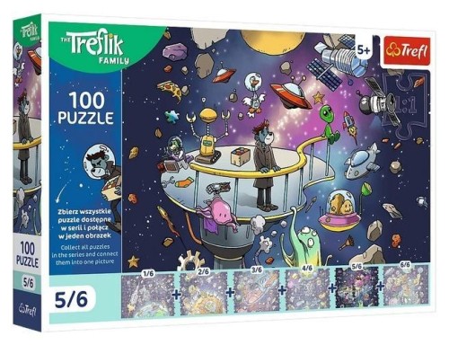 Puzzle 100 Bert w kosmosie, Trefl
