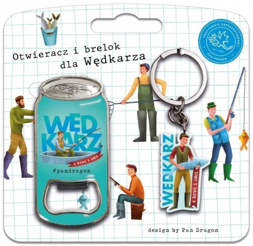 Zestaw brelok + otwieracz dla wędkarza, Pan Dragon