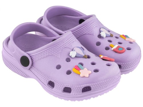 Clogi dziecięce liliowe rozm. 25