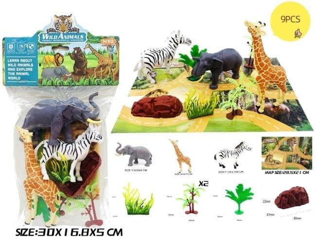 Zestaw dzikich zwierząt z matą, Merkpol