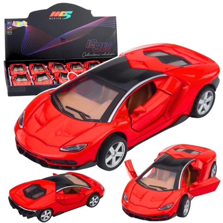 Samochód sportowy światło dźwięk czerwony 1:32