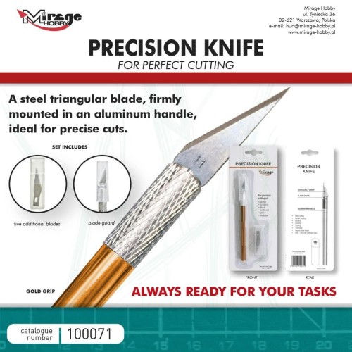 Nożyk modelarski Precision Knife 5szt