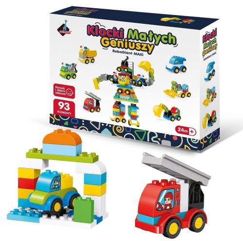 Klocki małych geniuszy robot maxi 93el, Askato