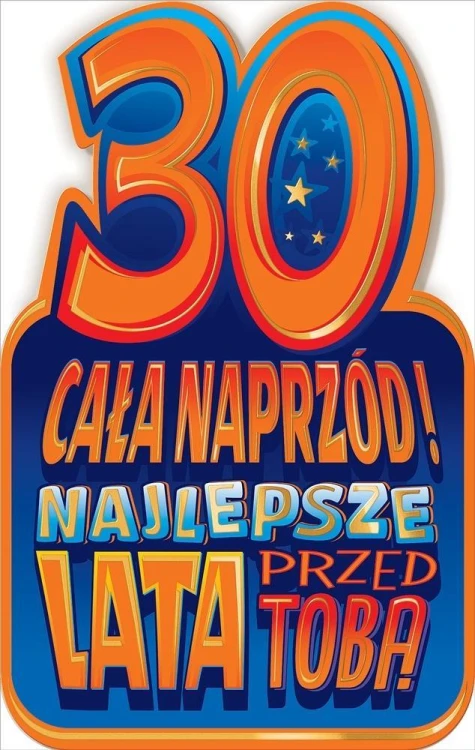 Kartka okolicznościowa Urodziny 30