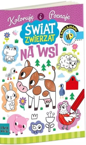 Kolorowanka a4 świat zwierząt - na wsi