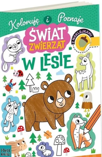 Kolorowanka a4 świat zwierząt - w lesie