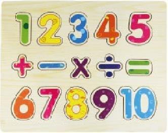 Układanka drewniana cyferki, Artyk