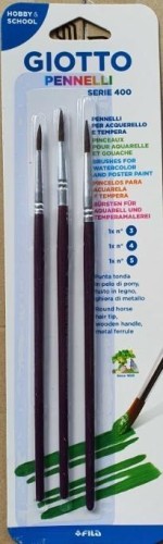 Pędzle 400 komplet 3 sztuki GIOTTO, Giotto