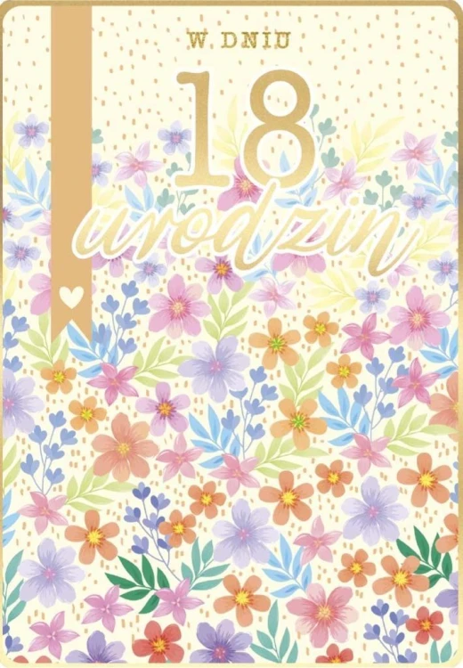 Karnet Urodziny 18
