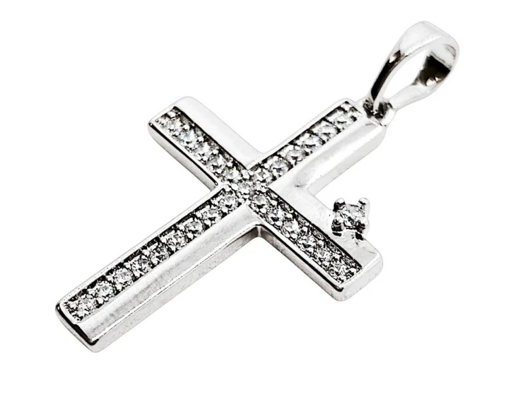 Zawieszka Krzyżyk Posrebrzany 26x18mm