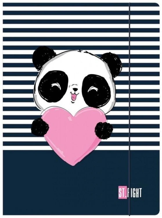 Teczka z gumką Love Panda, ST-MAJEWSKI