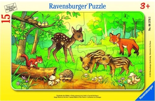 Puzzle 15 Leśne zwierzęta, Ravensburger