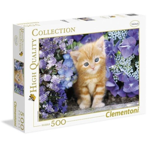 Puzzle 500 HQ Ginger cat, Clementoni