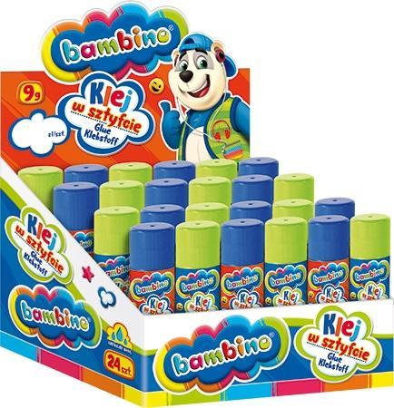 Klej w sztyfcie 9g (24szt) BAMBINO, ST-MAJEWSKI