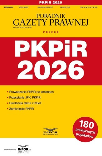 PKPiR 2026. Podatki 8/2025, praca zbiorowa