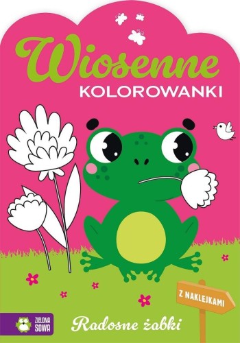 Wiosenne kolorowanki. Radosne żabki