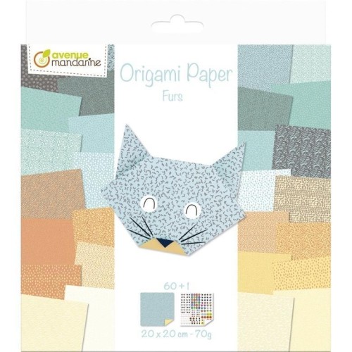Papier Origami Futro 20x20cm 70g, Clairefontaine