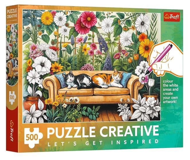 Puzzle 500 Kocia oranżeria, Trefl
