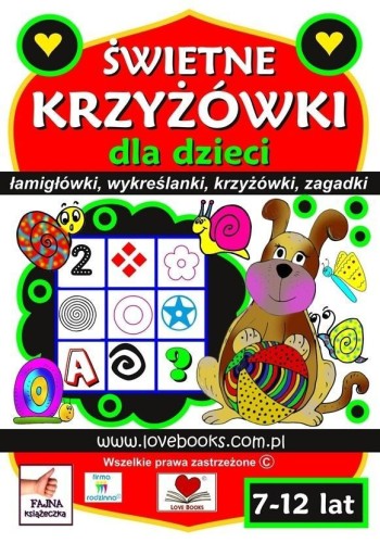 Świetne krzyżówki dla dzieci 7-12lat
