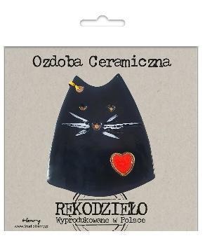 Zawieszka ceramiczna - Kot, Henry