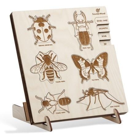 Puzzle drewniane - Do biedronki przyszedł żuk
