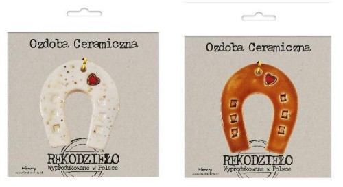 Zawieszka ceramiczna - Podkowa, Henry