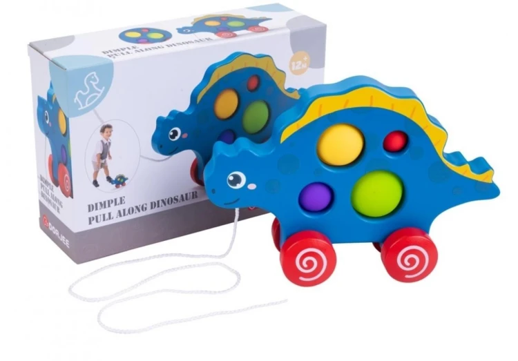 Figurka dinozaura do ciągnięcia POP IT, Quint