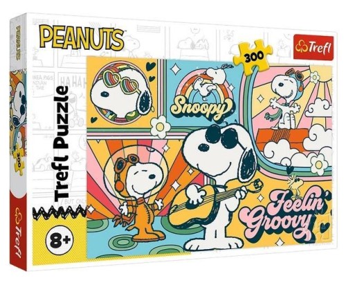 Puzzle 300 Zabawny świat Fistaszków, Trefl