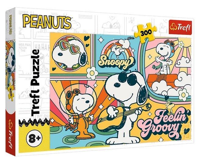 Puzzle 300 Zabawny świat Fistaszków, Trefl